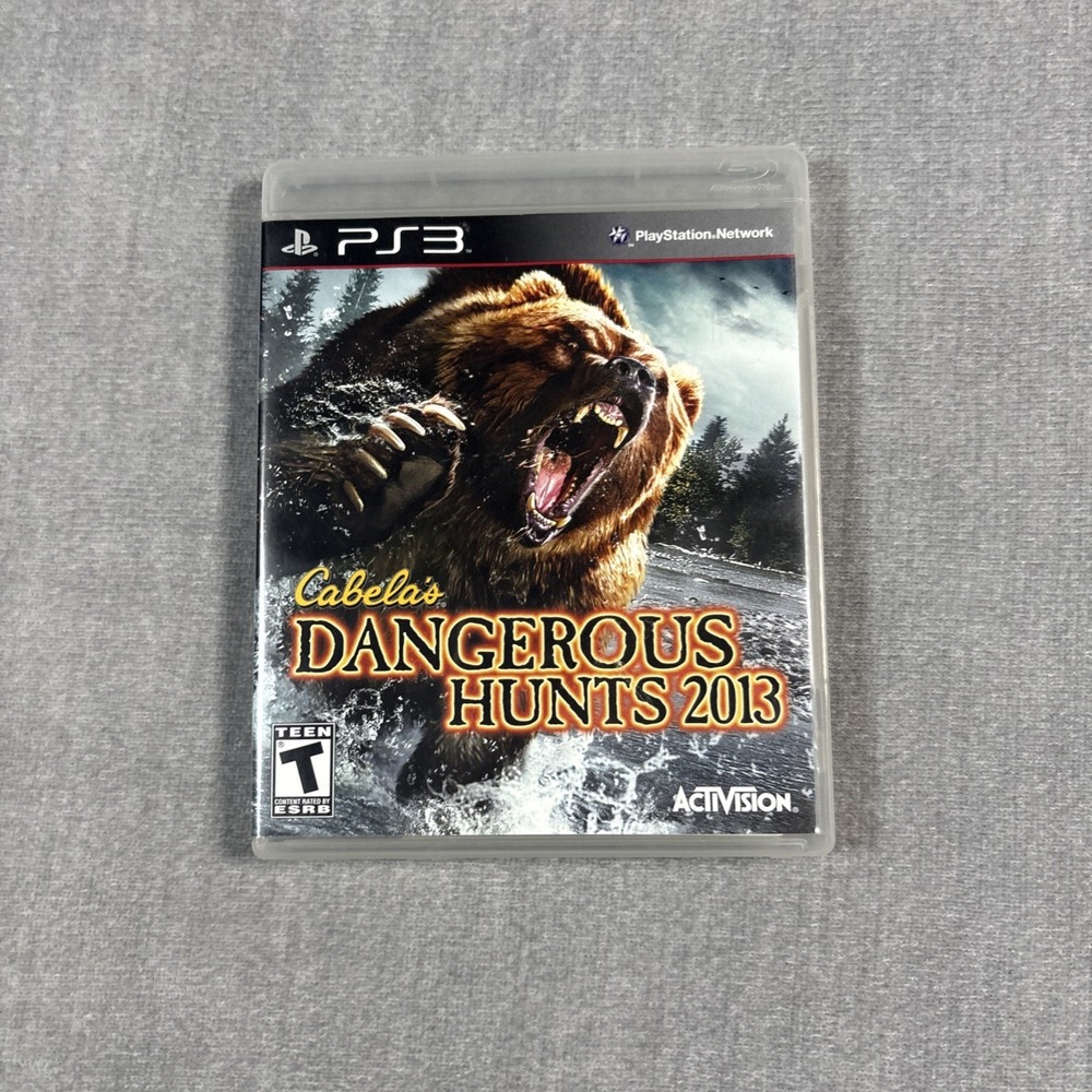 Cabela's Dangerous Hunts 2013 PS3 Game- With Manual